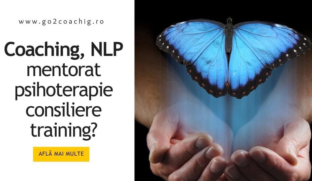 Care este diferența dintre coaching, NLP, mentorat, psihoterapie, consiliere și training?
